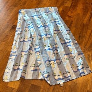 Light Blue Snowman Holiday Scarf